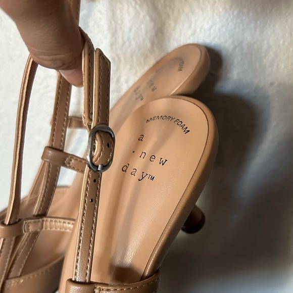 a new day Camel Pointed Toe Slingback Heels - Picture 5 of 7